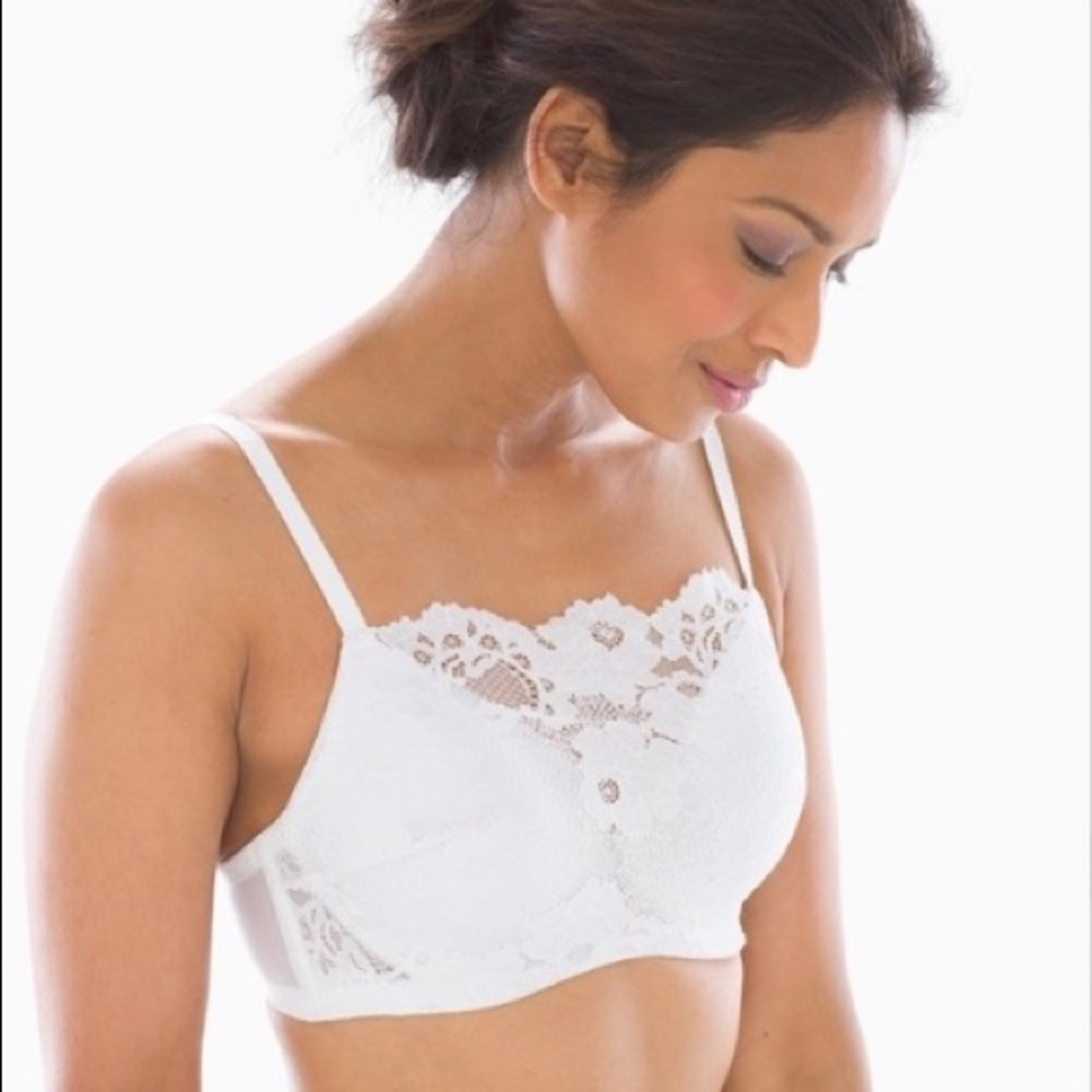 Soma White Lace Cami Bra and Black lace bra